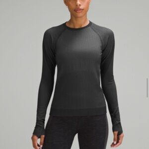 Lululemon Rest Less Pullover	Size 4 - Black/Rhino Grey - Brand New with Tags!